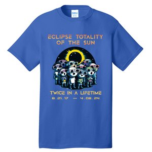 Stick People Eclipse Totality Of The Sun Twice In A Lifetime Tall T-Shirt