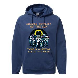 Stick People Eclipse Totality Of The Sun Twice In A Lifetime Performance Fleece Hoodie