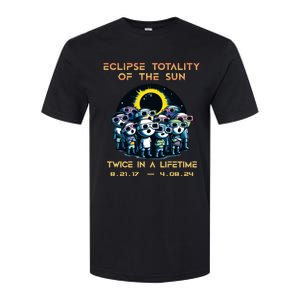 Stick People Eclipse Totality Of The Sun Twice In A Lifetime Softstyle CVC T-Shirt