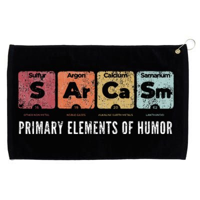 Sarcasm Primary Elements Of Humor Periodic Table Science Grommeted Golf Towel