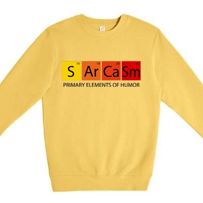 Sarcasm Primary Elements Of Humor Premium Crewneck Sweatshirt