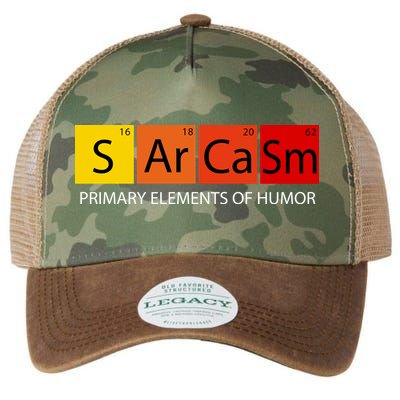 Sarcasm Primary Elements Of Humor Legacy Tie Dye Trucker Hat