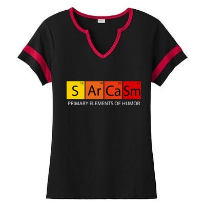 Sarcasm Primary Elements Of Humor Ladies Halftime Notch Neck Tee