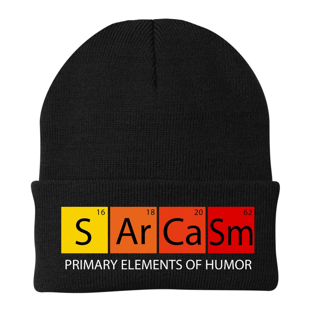 Sarcasm Primary Elements Of Humor Beanie