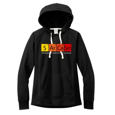 Sarcasm Primary Elements Of Humor Women's Fleece Hoodie