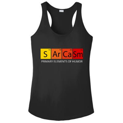 Sarcasm Primary Elements Of Humor Ladies PosiCharge Competitor Racerback Tank