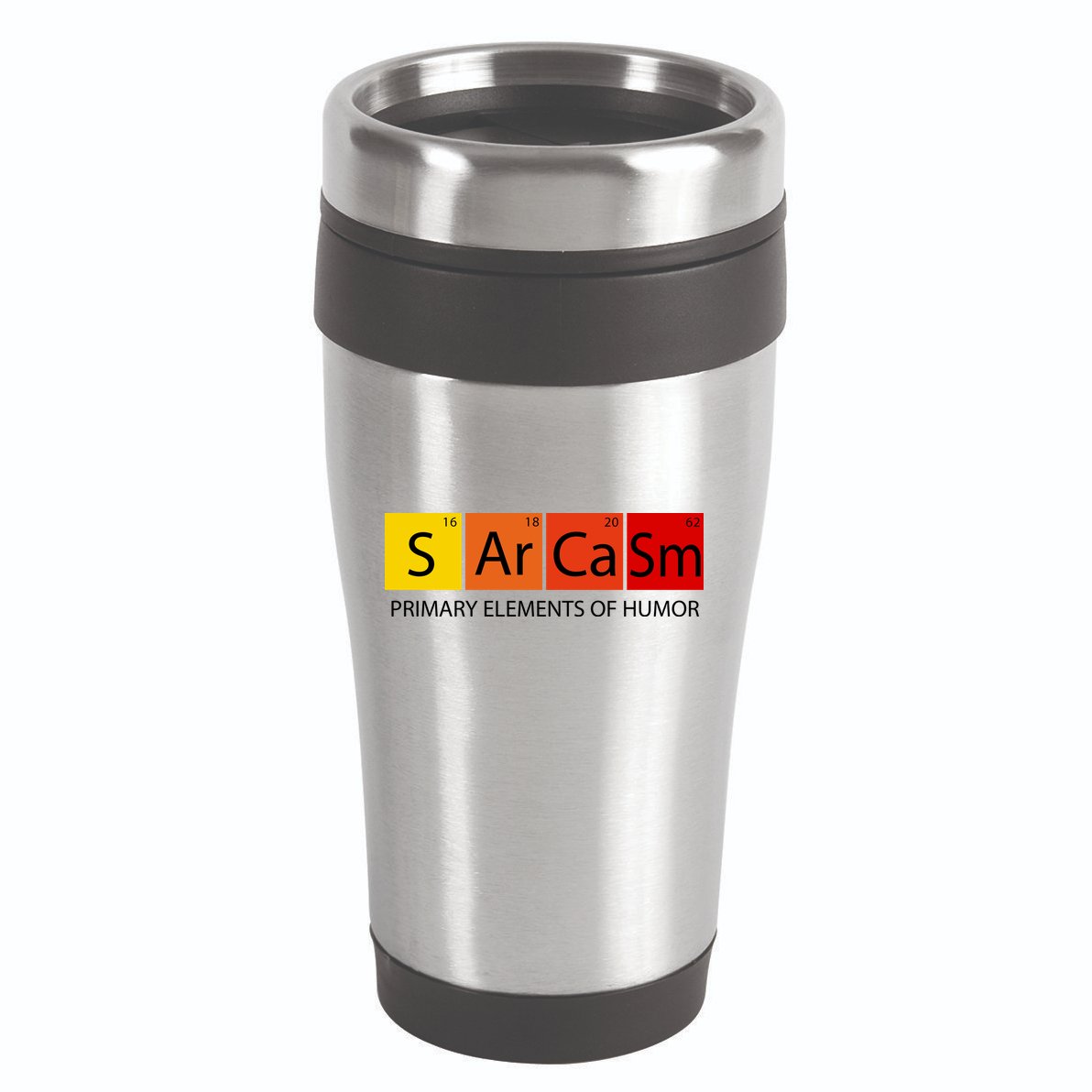 Sarcasm Primary Elements Of Humor 16oz Travel Tumbler