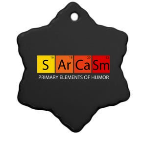 Sarcasm Primary Elements Of Humor Ceramic Star Ornament