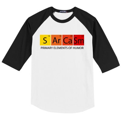 Sarcasm Primary Elements Of Humor Baseball Sleeve Shirt