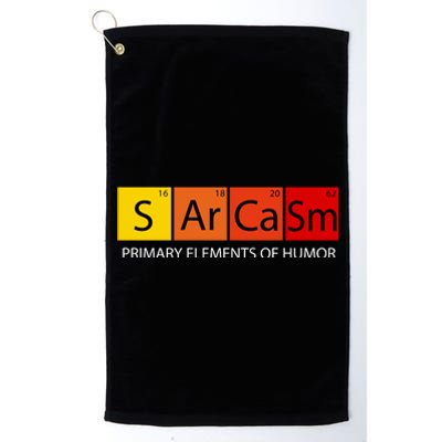 Sarcasm Primary Elements Of Humor Platinum Collection Golf Towel