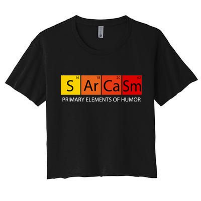 Sarcasm Primary Elements Of Humor Crop Top