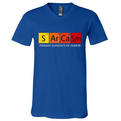 Sarcasm Primary Elements Of Humor V-Neck T-Shirt