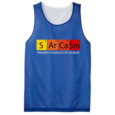 Sarcasm Primary Elements Of Humor Mesh Reversible Basketball Jersey Tank