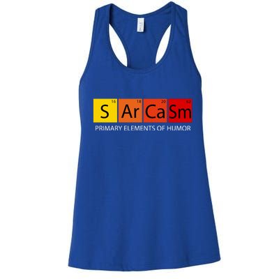 Sarcasm Primary Elements Of Humor Women's Racerback Tank