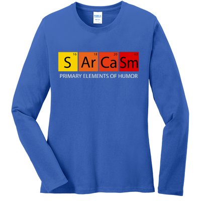 Sarcasm Primary Elements Of Humor Ladies Long Sleeve Shirt