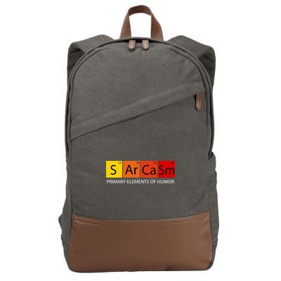 Sarcasm Primary Elements Of Humor Cotton Canvas Backpack