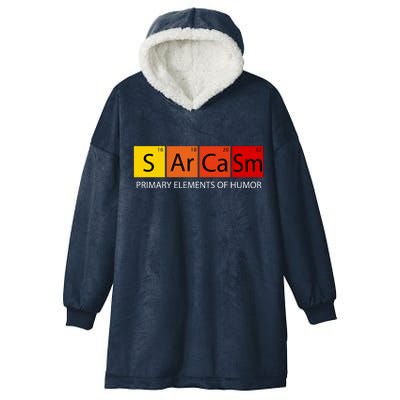 Sarcasm Primary Elements Of Humor Hooded Wearable Blanket