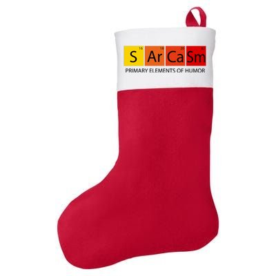 Sarcasm Primary Elements Of Humor Felt Holiday Christmas Stocking