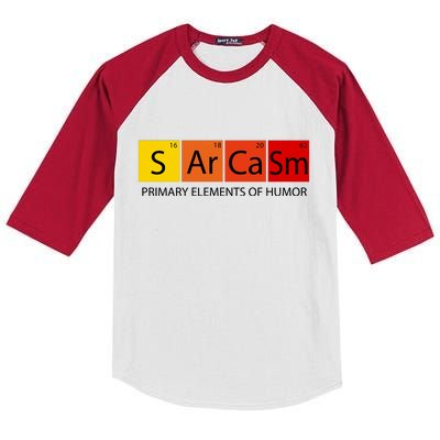 Sarcasm Primary Elements Of Humor Kids Colorblock Raglan Jersey