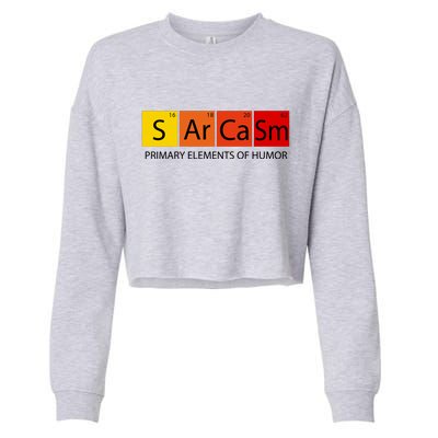 Sarcasm Primary Elements Of Humor Cropped Pullover Crew