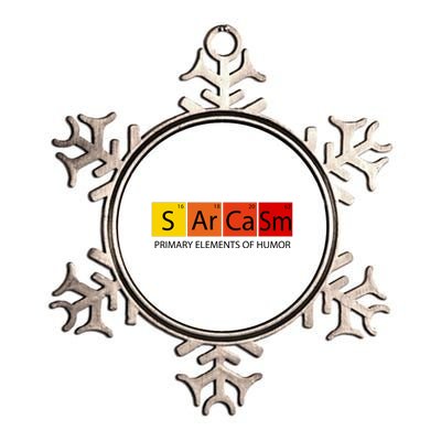 Sarcasm Primary Elements Of Humor Metallic Star Ornament