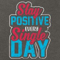 Stay Positive Every Single Day Cotton Canvas Backpack