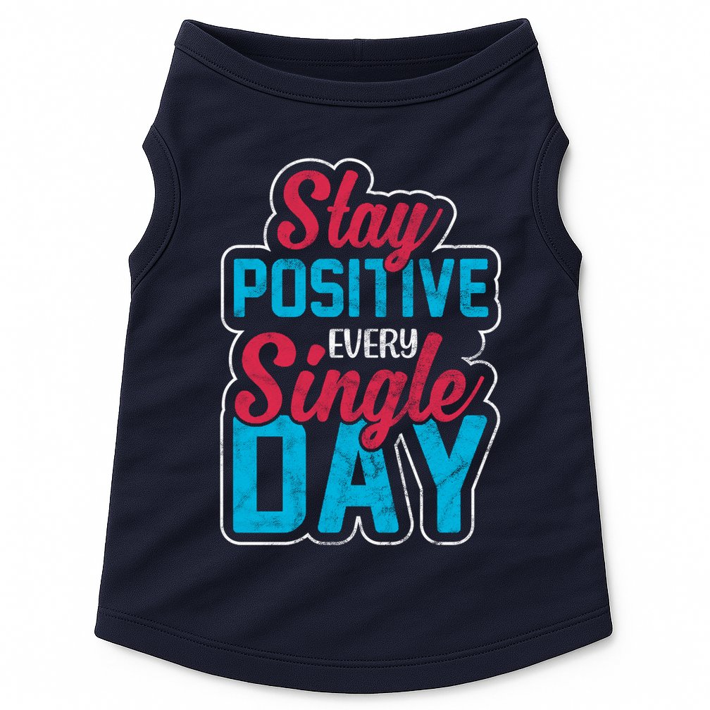 Stay Positive Every Single Day Doggie Tank