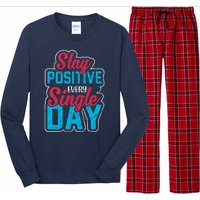 Stay Positive Every Single Day Long Sleeve Pajama Set