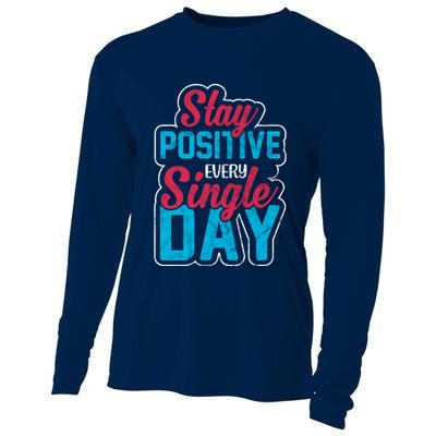 Stay Positive Every Single Day Cooling Performance Long Sleeve Crew