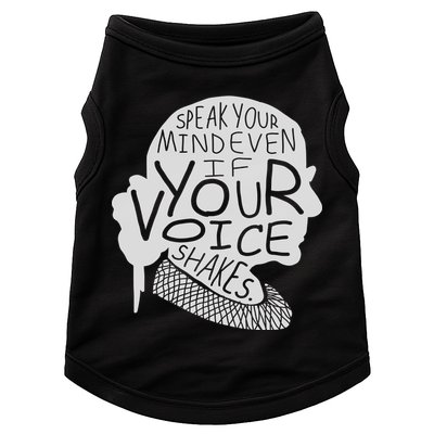 Speak Your Mind Even If Your Voice Shakes Doggie Tank
