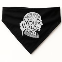 Speak Your Mind Even If Your Voice Shakes USA-Made Doggie Bandana