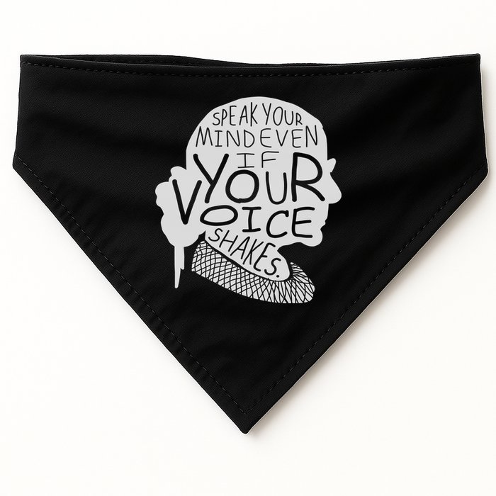 Speak Your Mind Even If Your Voice Shakes USA-Made Doggie Bandana