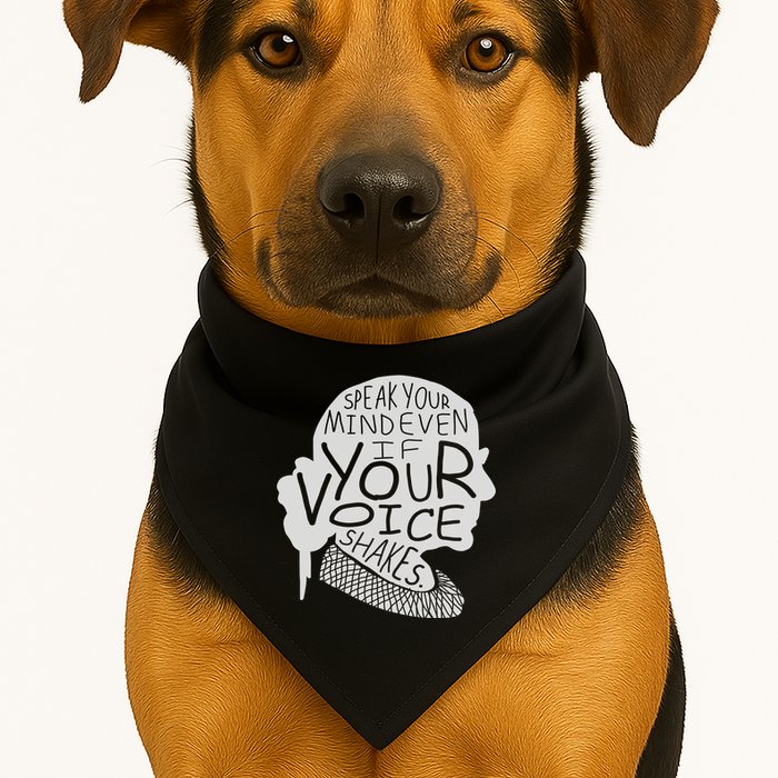 Speak Your Mind Even If Your Voice Shakes USA-Made Doggie Bandana