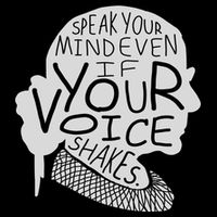 Speak Your Mind Even If Your Voice Shakes USA-Made Doggie Bandana