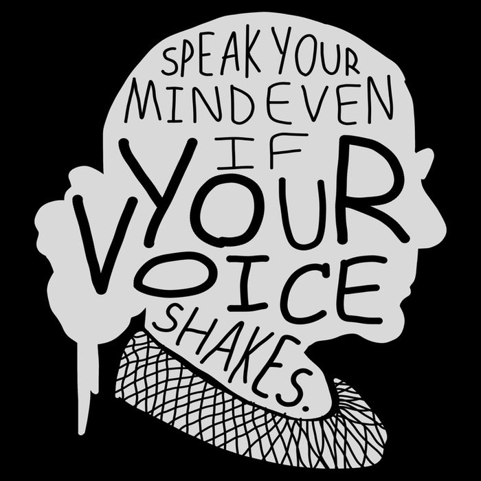 Speak Your Mind Even If Your Voice Shakes USA-Made Doggie Bandana