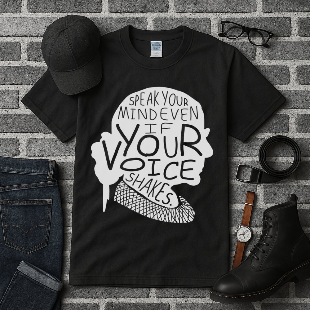 Speak Your Mind Even If Your Voice Shakes Tall T-Shirt