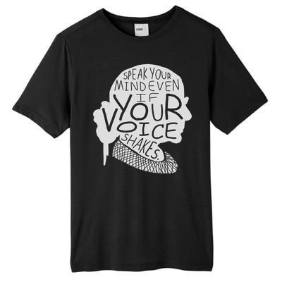 Speak Your Mind Even If Your Voice Shakes Tall Fusion ChromaSoft Performance T-Shirt