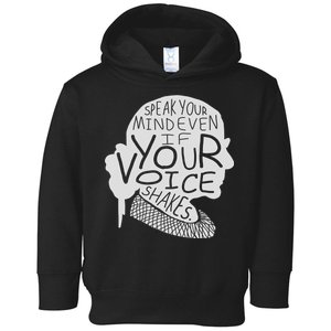 Speak Your Mind Even If Your Voice Shakes Toddler Hoodie