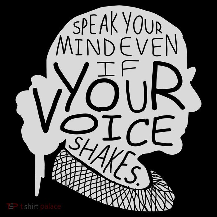 Speak Your Mind Even If Your Voice Shakes Short Acrylic Beanie