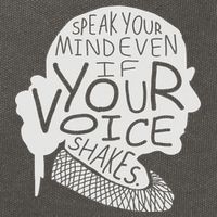 Speak Your Mind Even If Your Voice Shakes Cotton Canvas Backpack