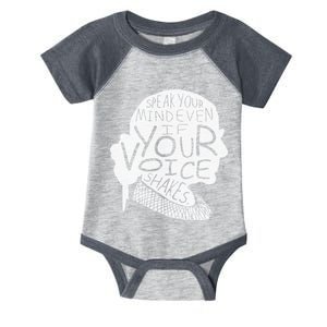 Speak Your Mind Even If Your Voice Shakes Infant Baby Jersey Bodysuit