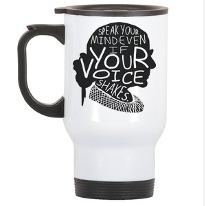 Speak Your Mind Even If Your Voice Shakes Stainless Steel Travel Mug