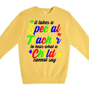 Special Autism Teacher  Premium Crewneck Sweatshirt