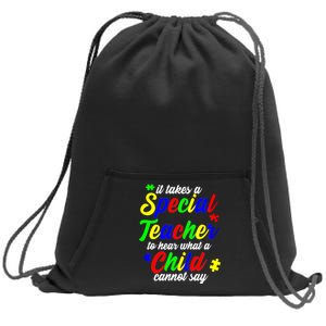 Special Autism Teacher  Sweatshirt Cinch Pack Bag