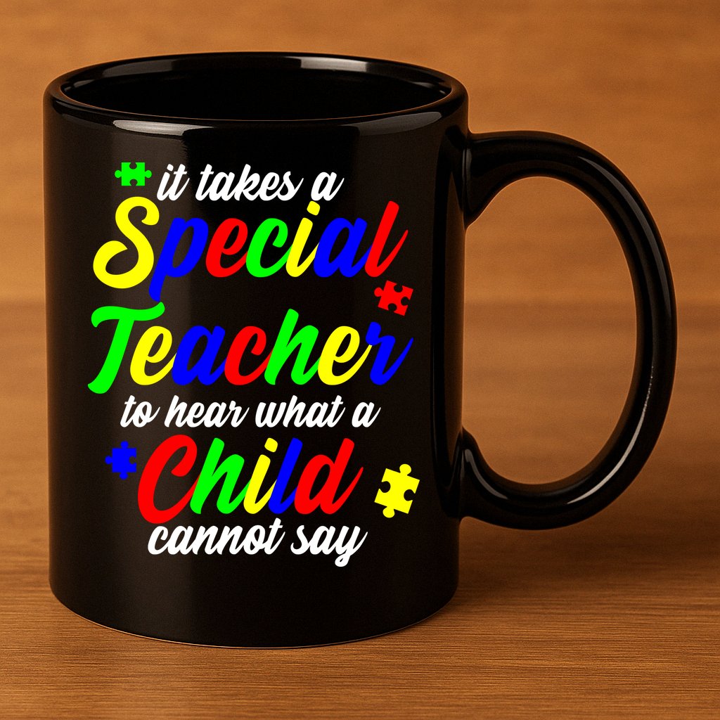 Special Autism Teacher  11oz C Handle Ceramic Mug