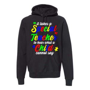 Special Autism Teacher  Premium Hoodie