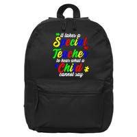 Special Autism Teacher  16 in Basic Backpack