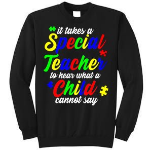 Special Autism Teacher  Tall Sweatshirt