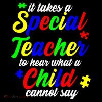 Special Autism Teacher  Womens T-Shirt