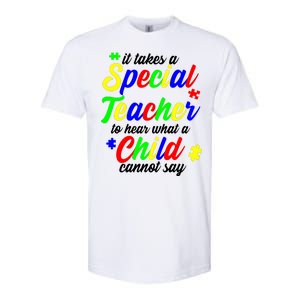 Special Autism Teacher  Softstyle CVC T-Shirt